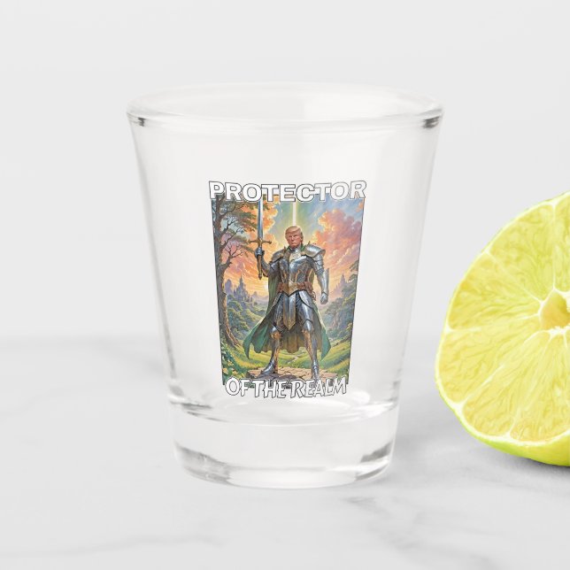 Vaso De Chupito Protector del Reino - Presidente Trump (Anverso)