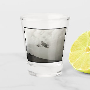 Vaso De Chupito Prueba de vuelo sin motor de aviación hermanos Wri