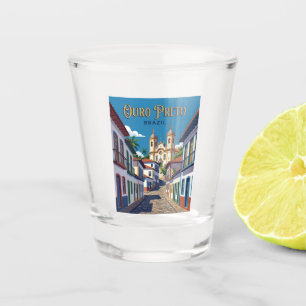 Vaso De Chupito Pueblo Histórico de Ouro Preto Brasil
