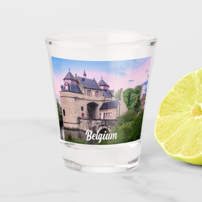 Vaso De Chupito Puerta histórica de Brujas (Anverso)