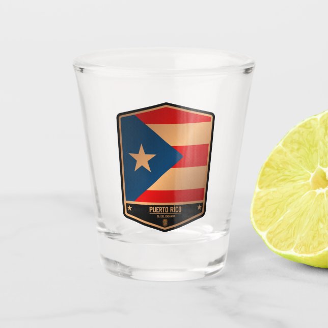 Vaso De Chupito Puerto Rico (Anverso)
