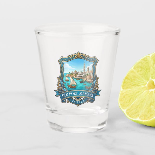 Vaso De Chupito Puerto Viejo Eritrea (Anverso)