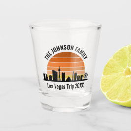 Vaso De Chupito Puesta de sol en el Strip de Las Vegas Vacaciones 