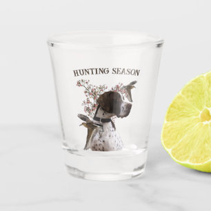 Vaso De Chupito Puntero inglés, caza de aves