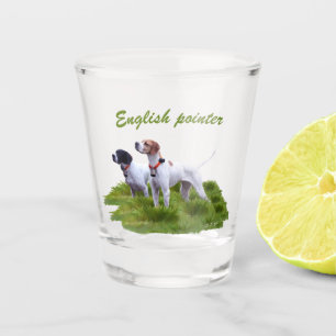 Vaso De Chupito Puntero inglés, caza de aves