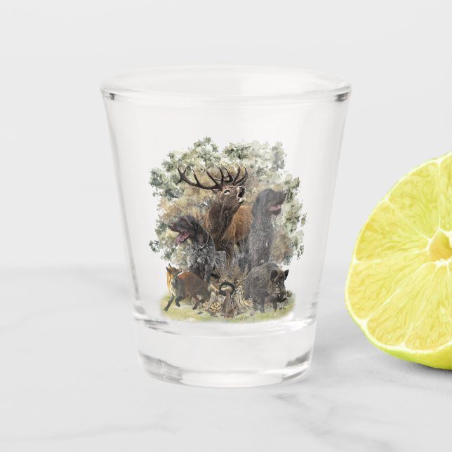 Vaso De Chupito Punteros con cable en Alemania (Anverso)