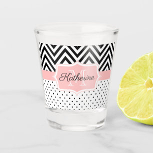 Vaso De Chupito Puntos cortos y chevron