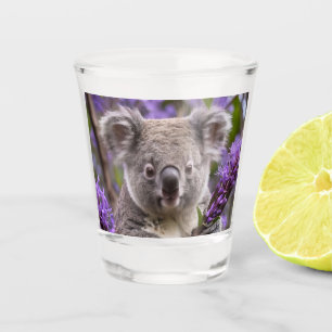 Vaso De Chupito Purple Jacaranda Koala Bear,