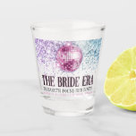 Vaso De Chupito Purpurina de moda Disco Node Era Bachelorette<br><div class="desc">¡Celebren a la futura novia con esta moderna bola de disco purpurina "en mi era de novia" gafas de tiro de soltera! Personalizar con sus propios detalles.</div>