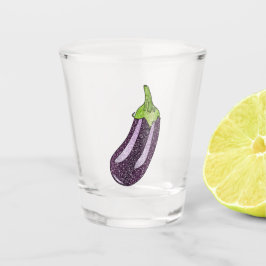 Vaso De Chupito Purpurina Eggplant