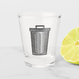 Vaso De Chupito Purpurina Trash Can