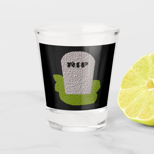 Vaso De Chupito QEPD Tombstone (Anverso)