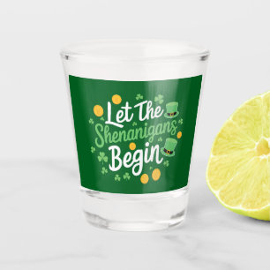 Vaso De Chupito Que Comiencen Las Travesuras Divertido Día De San 