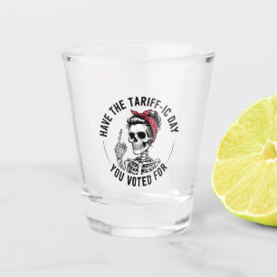 Vaso De Chupito Que el día tan difícil que votaste por contra Trum