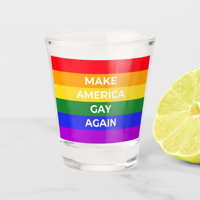 Vaso De Chupito Que Estados Unidos vuelva a ser gay (Anverso)