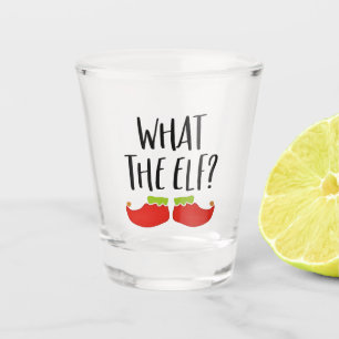 Vaso De Chupito Qué graciosos Navidades Elf Santa Claus