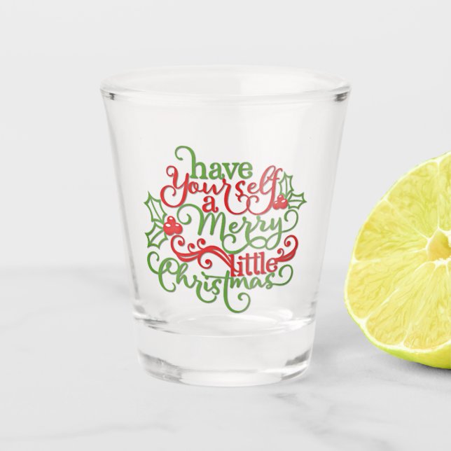 Vaso De Chupito Que Te Tengas Un Poco De Navidades (Anverso)
