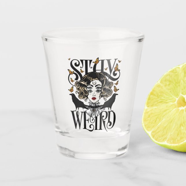 Vaso De Chupito Quédate raro (Anverso)