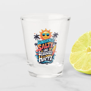Vaso De Chupito Quemado por el Sol Salado y Feliz – Vibraciones Re