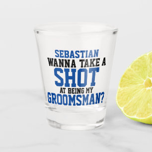 Vaso De Chupito Quiero tomar una foto para ser mi nombre de padrin