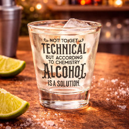 Vaso De Chupito Química Divertida Humor sobre Alcohol