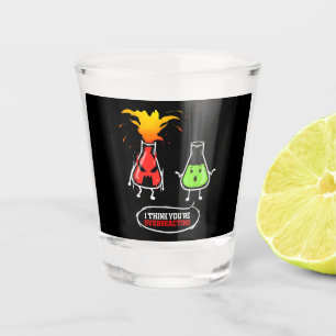 Vaso De Chupito Química Química Laboratorio Químico Que Reaccionan