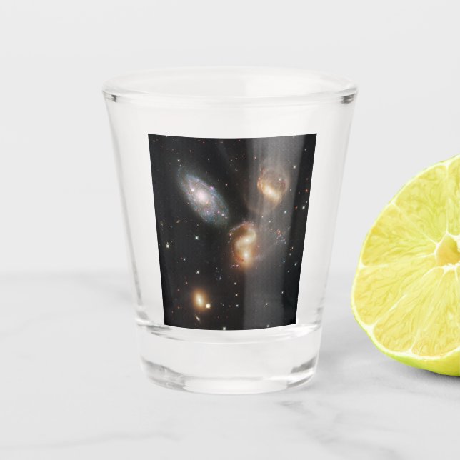 Vaso De Chupito Quinteto de Stephan: Un Naufragio Galáctico (Anverso)