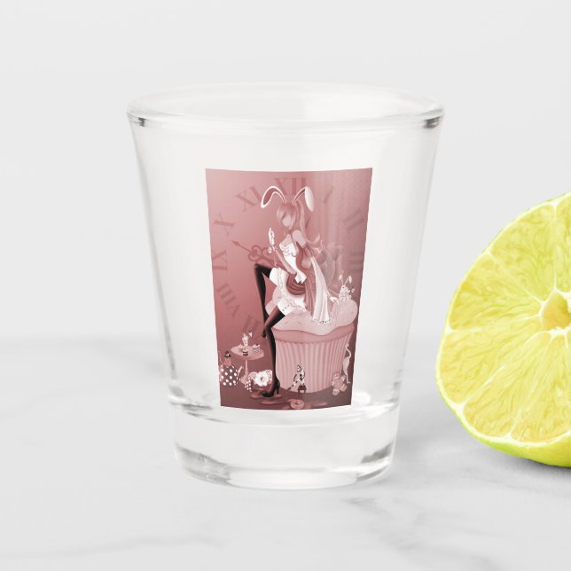 Vaso De Chupito Rabbit blanco en pastel (Anverso)