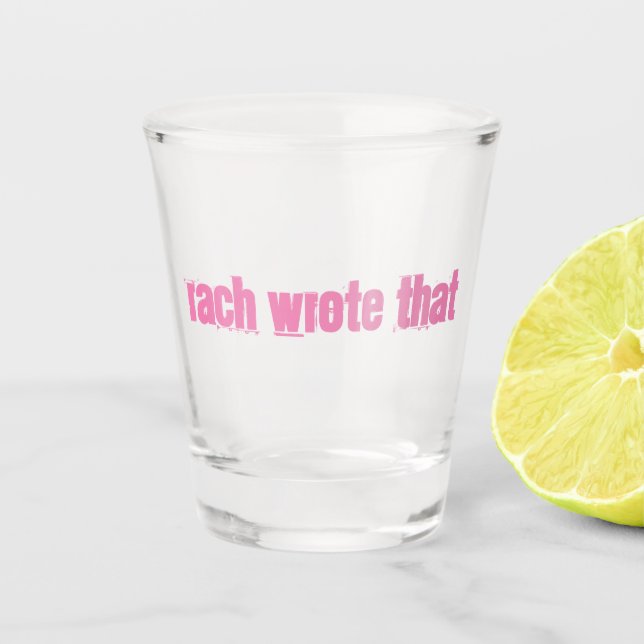 Vaso De Chupito Rach Shot Glass  (Anverso)