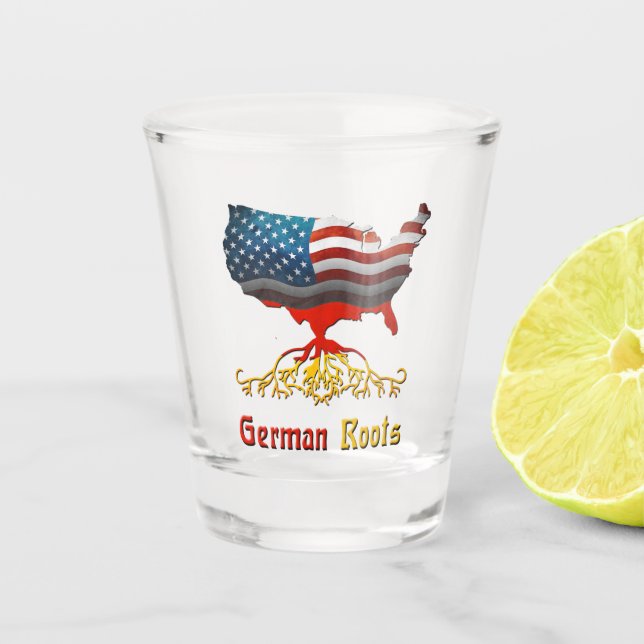Vaso De Chupito Raíces americanas alemanas, Alemania (Anverso)