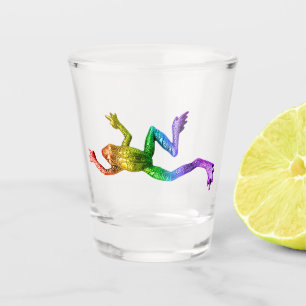 Vaso De Chupito rana de colores arcoíris de SlipperyJoe renderizad