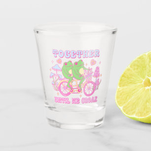 Vaso De Chupito Rana De Pareja Cuta - Juntos Hasta Que Cruzamos