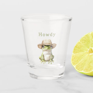 Vaso De Chupito Rana verde con sombrero