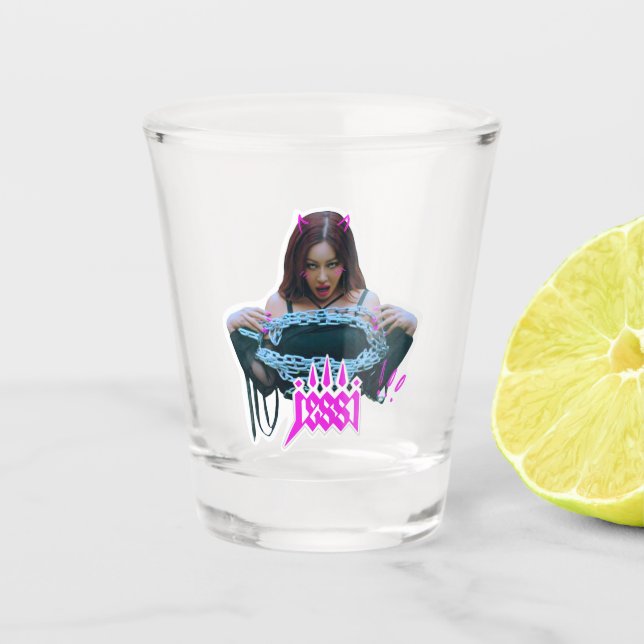 Vaso De Chupito raptor coreano jessi kpop (Anverso)