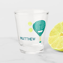 Vaso De Chupito Raqueta de tenis y bolas personalizadas