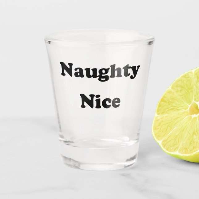 Vaso De Chupito Raro o bonito negro gracioso (Anverso)