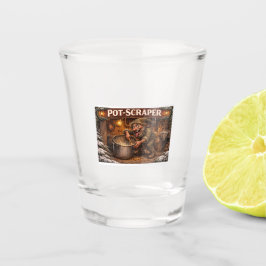 Vaso De Chupito Raspador de ollas Yule Lad islandés