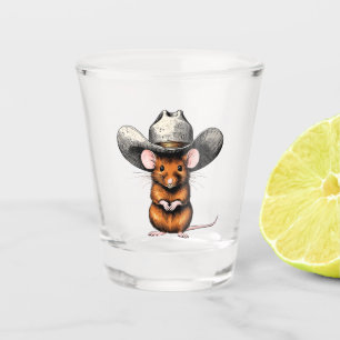 Vaso De Chupito Ratón Cowboy, ratón Country