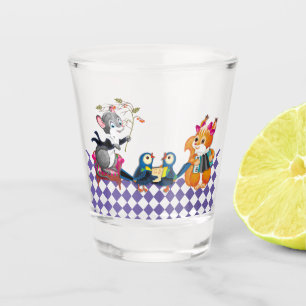 Vaso De Chupito Ratones y ardillas tocan un concierto