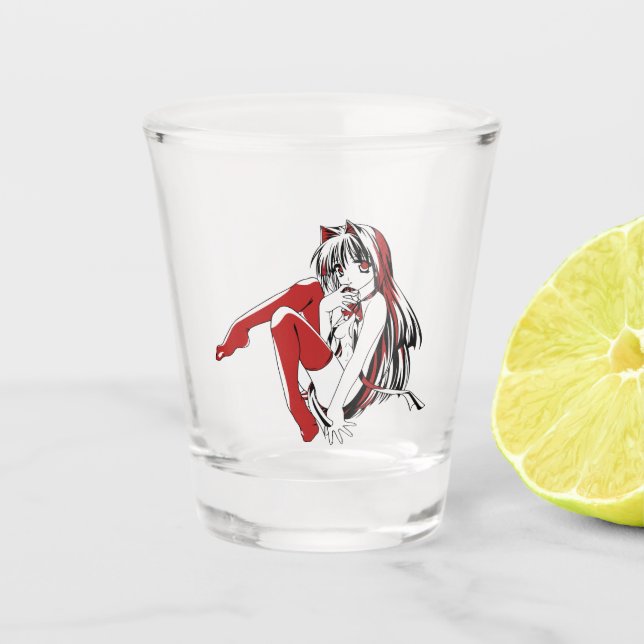 Vaso De Chupito RBP, Neko, el Chica sexy de Anime (Anverso)