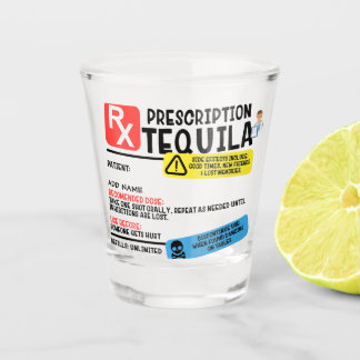 Vaso De Chupito Receta divertida Tequila Shot glass