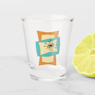 Vaso De Chupito Rectángulos abstractos coloridos a mediados del si