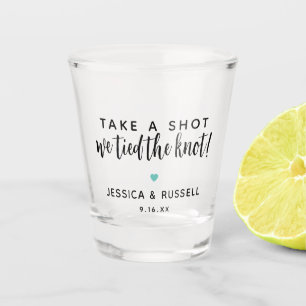 Vaso De Chupito Recuerdo de Boda Toma Un Trago Nos Casamos