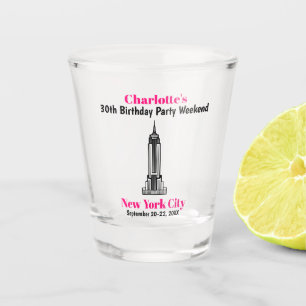 Vaso De Chupito Recuerdo de la despedida de soltera en la ciudad d