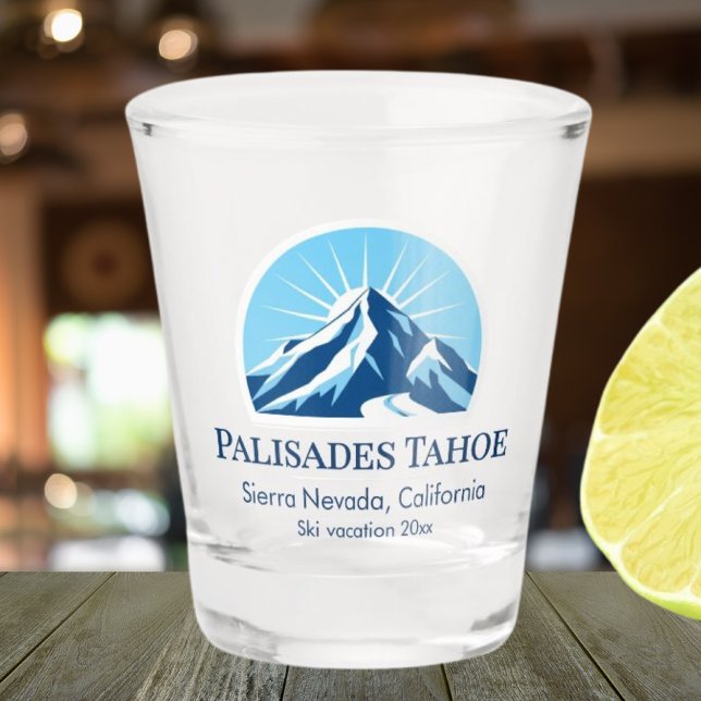 Vaso De Chupito Recuerdo de la estación de esquí Palisades Tahoe C (Subido por el creador)