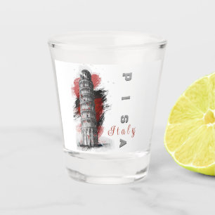 Vaso De Chupito Recuerdo de la torre inclinada de Pisa