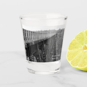 Vaso De Chupito Recuerdo de Skywalk del puente de Kinzua