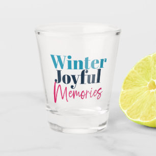 Vaso De Chupito Recuerdos alegres de invierno: Citas festivas