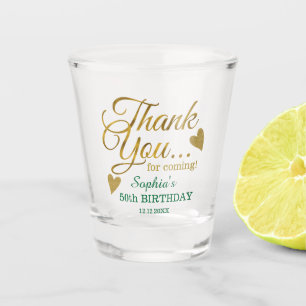 Vaso De Chupito Recuerdos de agradecimiento para fiesta de cumplea