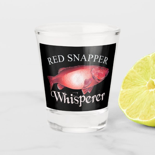 Vaso De Chupito Red Snapper Whisperer Dark (Anverso)
